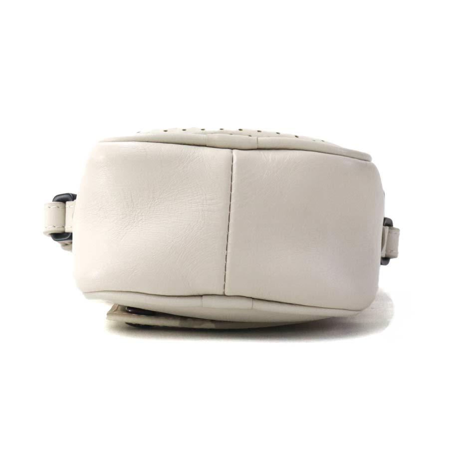 ボッテガヴェネタ BOTTEGAVENETA 斜め掛けショルダーバッグ レザー アイボリー_3