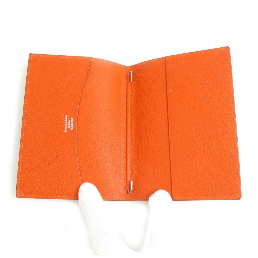 HERMES（エルメス） 手帳カバー レザー オレンジ : ブランドバリュー