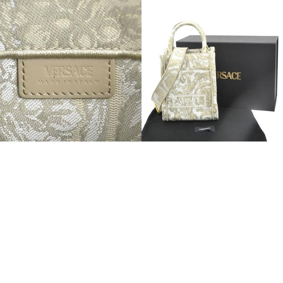 超美品　VERSACE　ヴェルサーチ　ワンショルダーバッグ　肩掛け　ハンドバッグ ヴェルサーチェ☆メドゥーサキルティングレザーショルダーバッグ