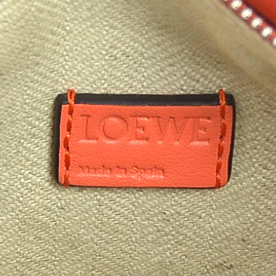 LOEWE ロエベ パズルエッジ パズル チェーンバッグ ショルダー オレンジ パズルエッジ バッグ ミニ（ラフィア&カーフ） マルチカラー - ロエベ