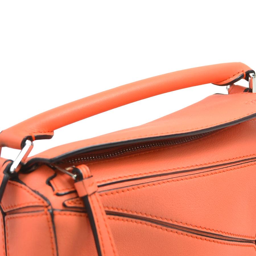 LOEWE ロエベ パズルエッジ パズル チェーンバッグ ショルダー オレンジ LOEWE（ロエベ） 斜め掛けショルダーバッグ ハンドバッグ パズルバッグ