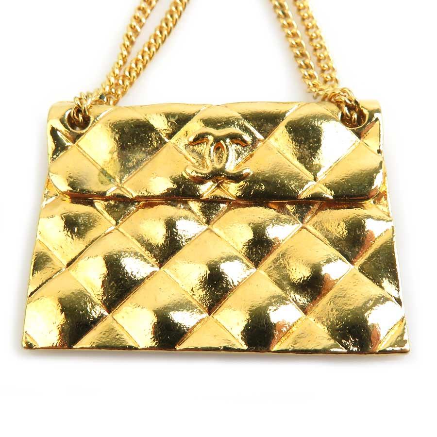 シャネル CHANEL ココマーク マトラッセ ゴールド ブローチ CHANEL（シャネル） ブローチ ココマーク バッグモチーフ メタル