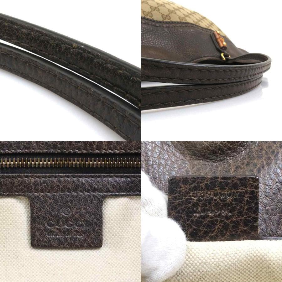 希少✨GUCCI グッチ トートバッグ GG柄 シマ バンブー 大容量 レザー GUCCI（グッチ） ハンドバッグ トートバッグ バンブー GGキャンバス