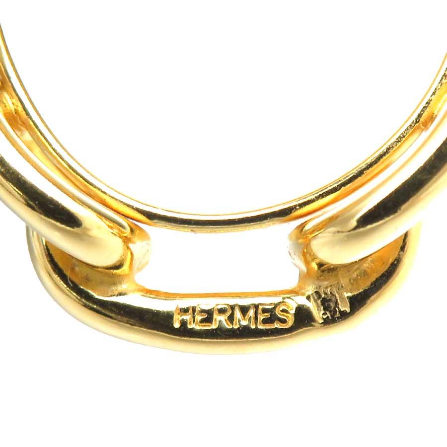 HERMES（エルメス） スカーフリング シェーヌダンクル メタル ゴールド
