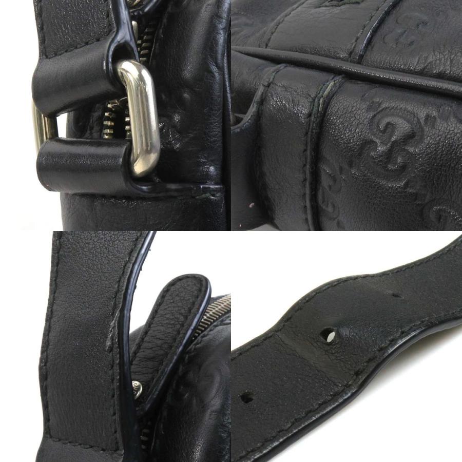 GUCCI ショルダーバッグ レザー ブラック GUCCI ブラック レザー ショルダーバッグ