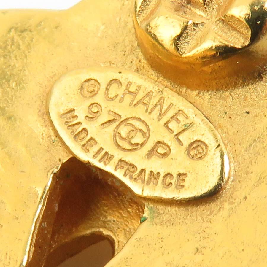 シャネル CHANEL イヤリング ココマーク メタル ゴールド_7