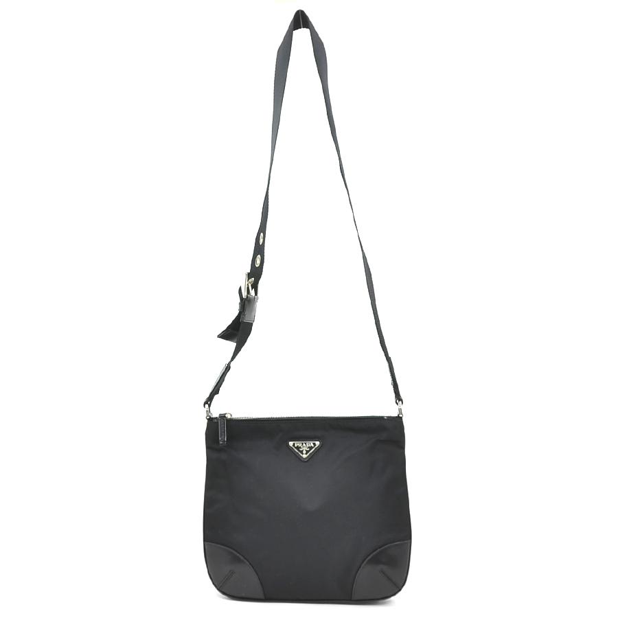 PRADA（プラダ） ショルダーバッグ ナイロン/レザー ブラック
