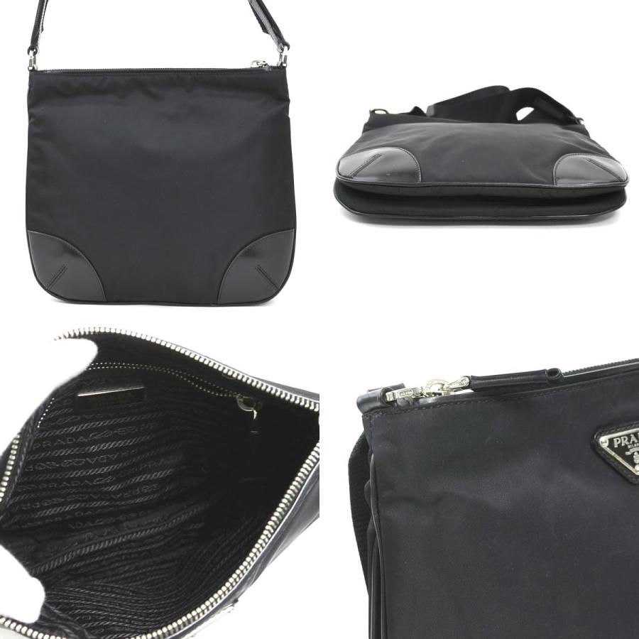 PRADA（プラダ） ショルダーバッグ ナイロン/レザー ブラック