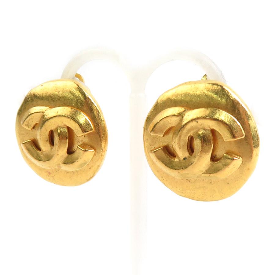 【美品】CHANEL シャネル イヤリング ココマーク vintage CHANEL（シャネル） イヤリング ココマーク メタル ゴールド
