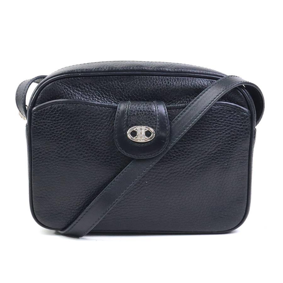 CELINE（セリーヌ） ショルダーバッグ レザー ブラック : ブランド