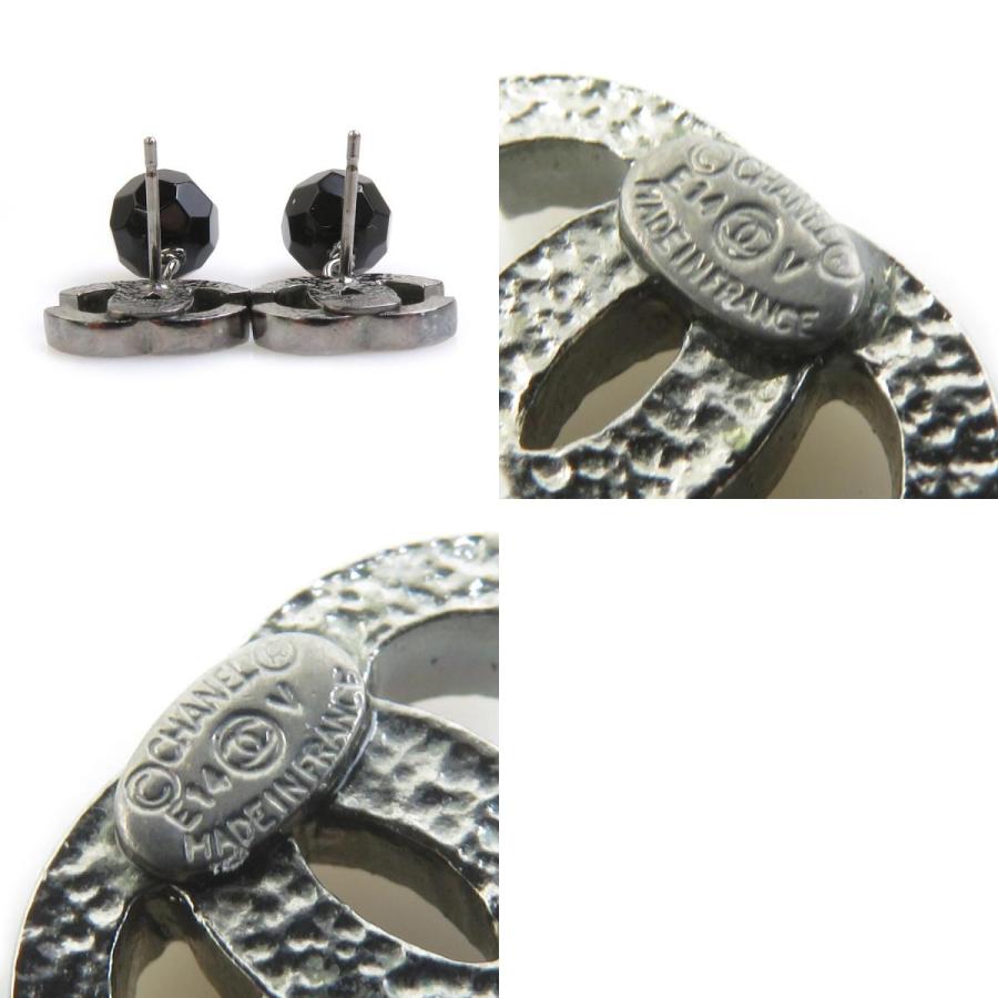 (貴重)最終値下げ！シャネル CHANEL ココマークピアス シルバー ブラック CHANEL（シャネル） ピアス ココマーク メタル シルバー/ブラック