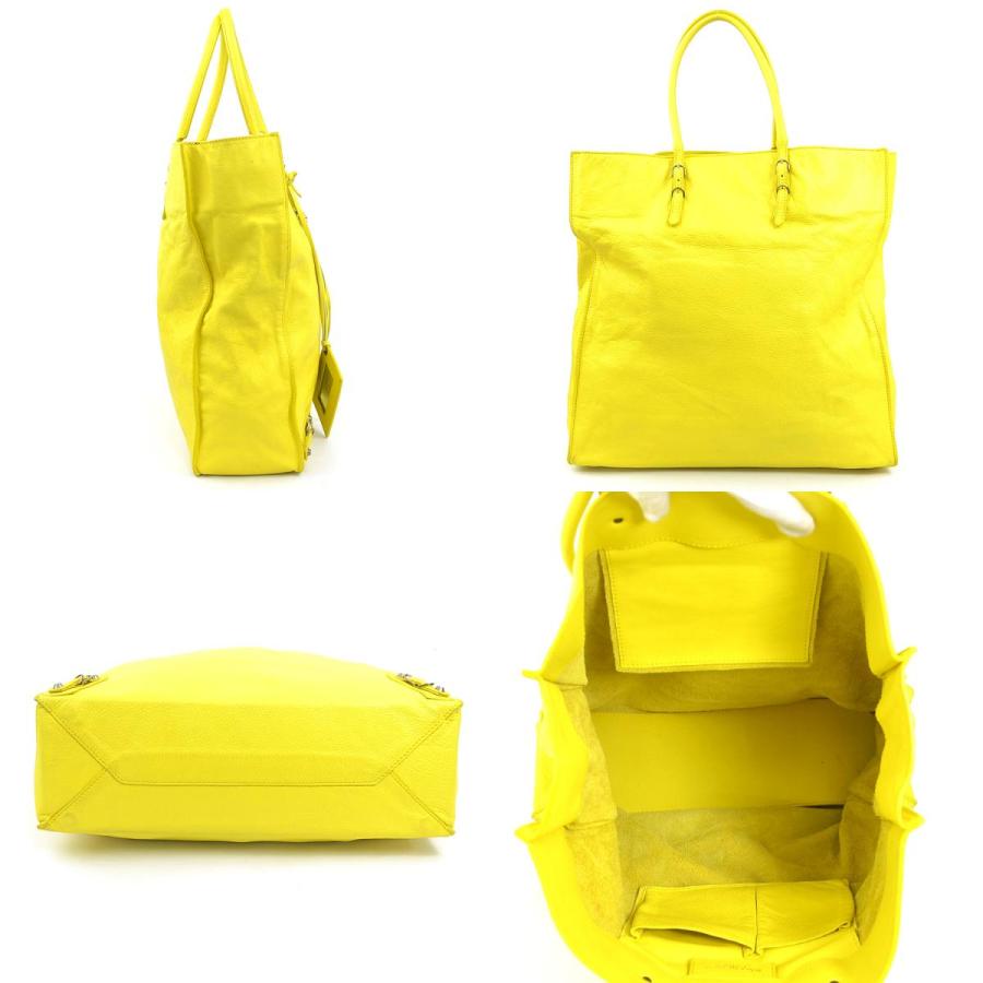 BALENCIAGA イエロー ハンドバッグ BALENCIAGA（バレンシアガ） ハンドバッグ ペーパー レザー イエロー