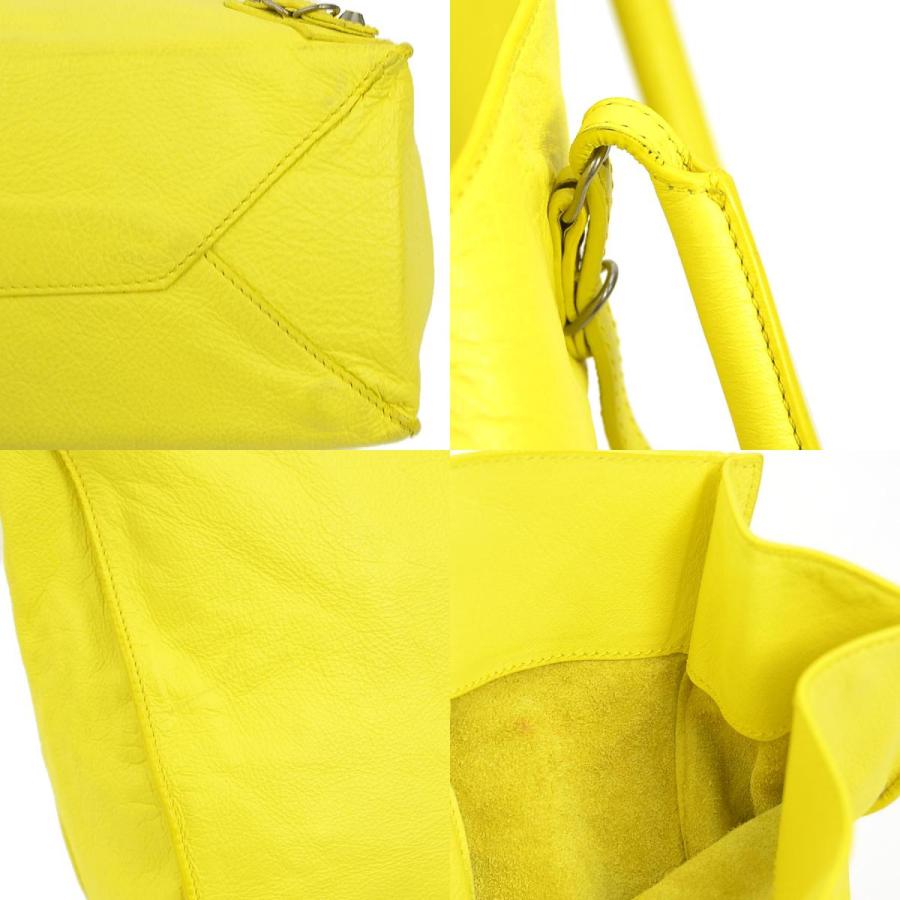 BALENCIAGA（バレンシアガ） ハンドバッグ ペーパー レザー イエロー