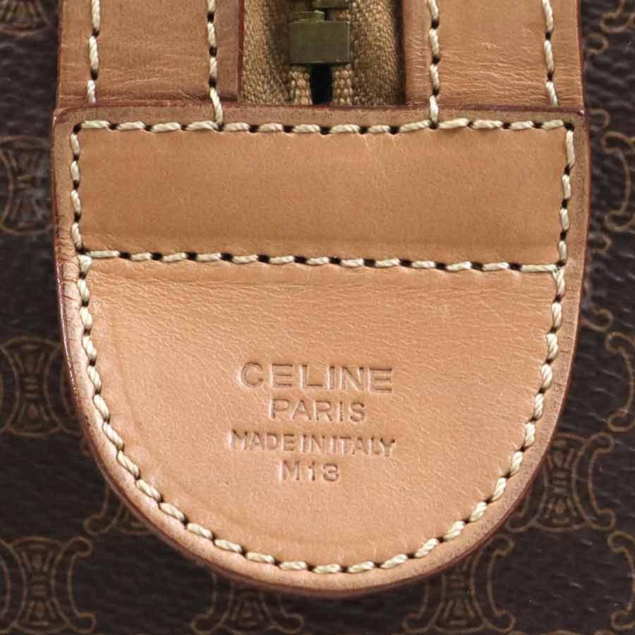 CELINE（セリーヌ） ハンドバッグ マカダム PVC/レザー ブラウン