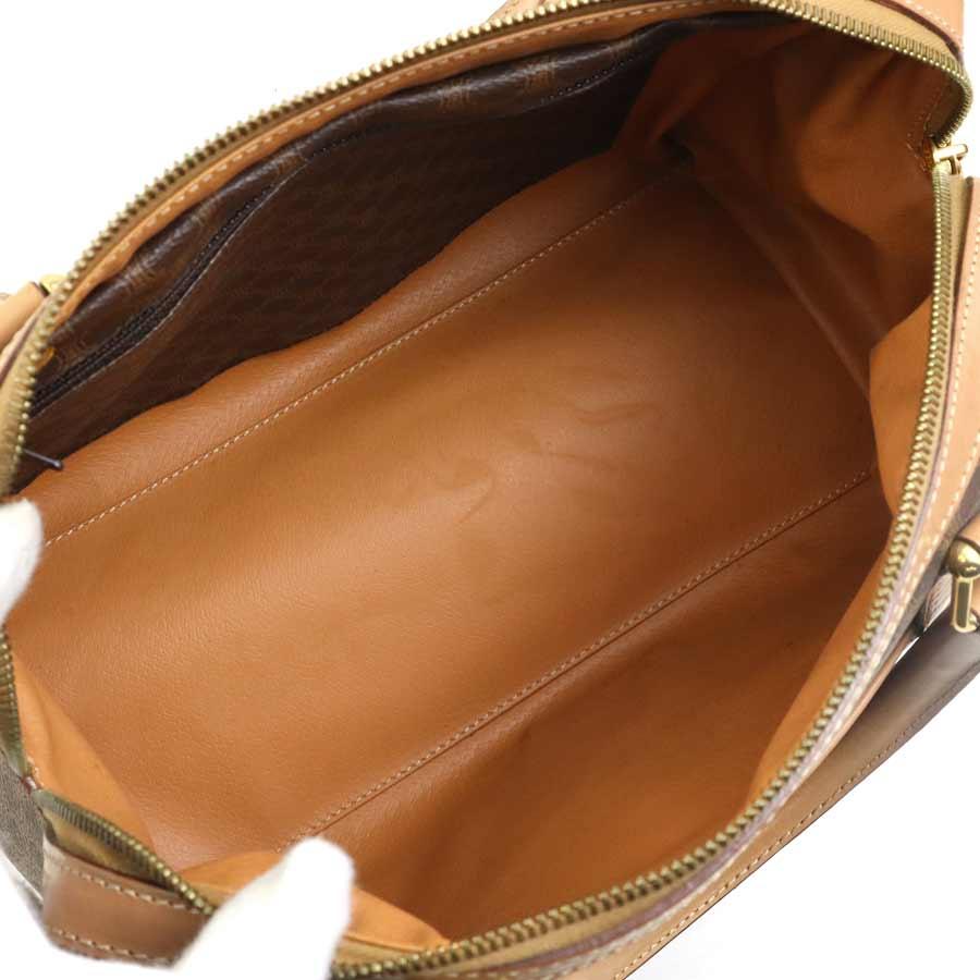 CELINE（セリーヌ） ハンドバッグ マカダム PVC/レザー ブラウン