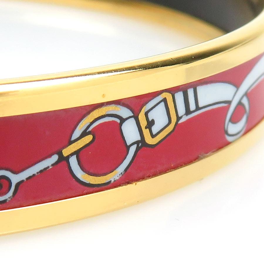 エルメス　エマイユバングル　レッドゴールド HERMES（エルメス） バングル ブレスレット エマイユ メタル/エナメル