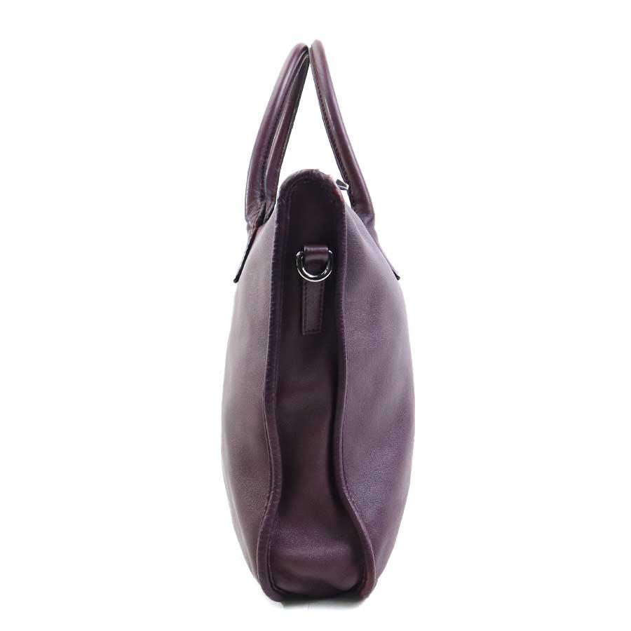 LOEWE（ロエベ） ハンドバッグ アナグラム レザー バーガンディ
