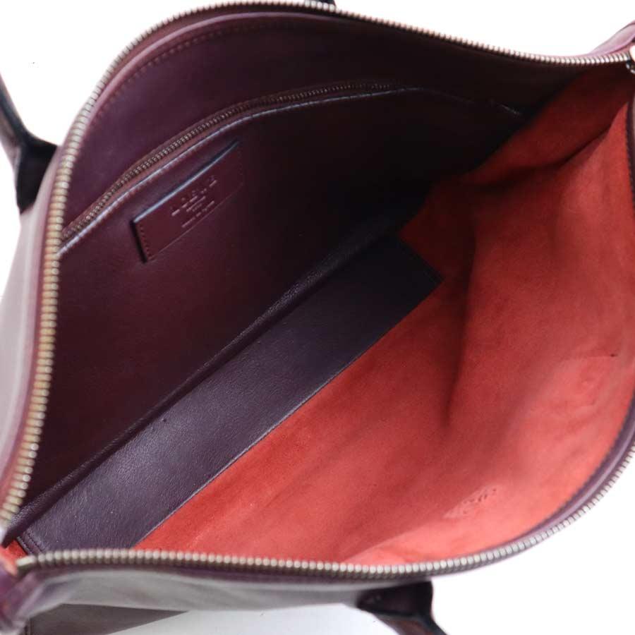 LOEWE（ロエベ） ハンドバッグ アナグラム レザー バーガンディ