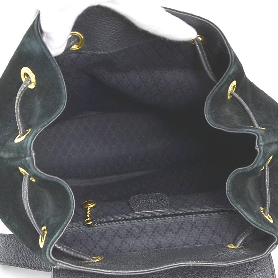 グッチ GUCCI リュック バンブー スエード/レザー ブラック_4