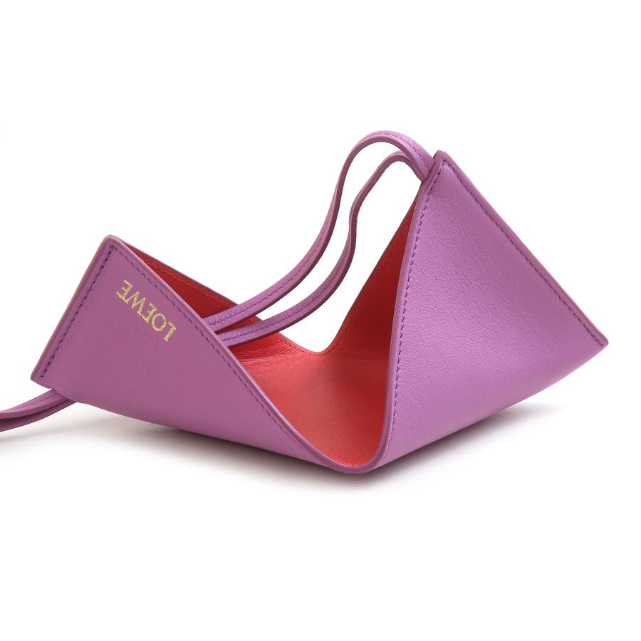 LOEWE（ロエベ） ポーチ レザー パープル : ブランドバリュー - 通販 