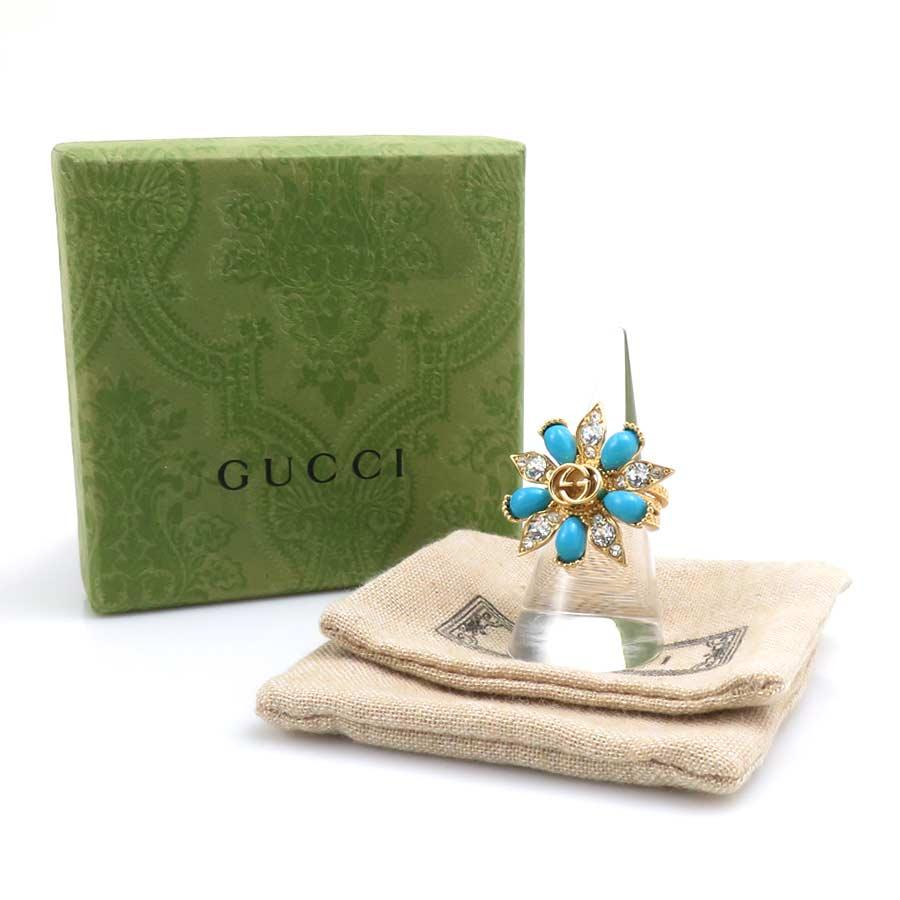 GUCCI（グッチ） リング・指輪 3連リング メタル/ラインストーン