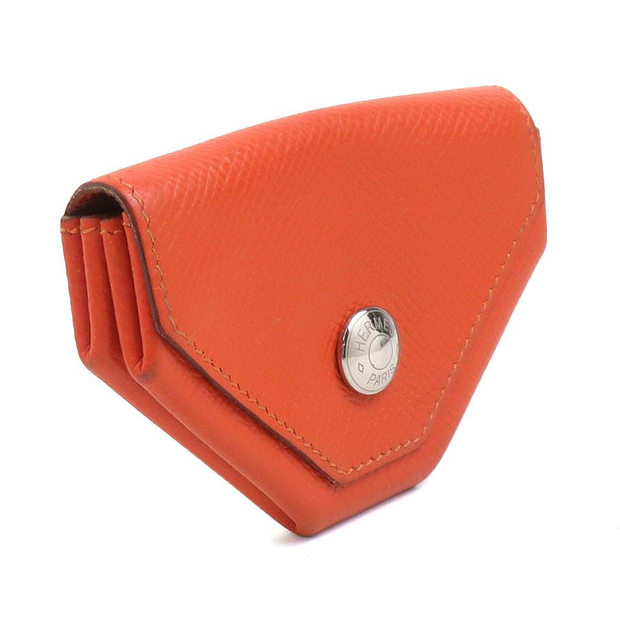 HERMES ヴァンキャトルケース HERMES（エルメス） コインケース ル ヴァンキャトル レザー オレンジ