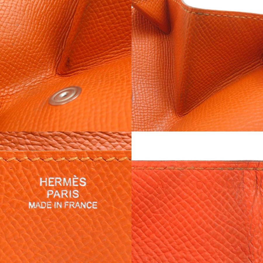 HERMES（エルメス） コインケース ル ヴァンキャトル レザー オレンジ