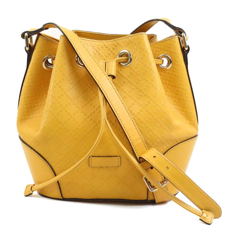 GUCCI（グッチ） ショルダーバッグ ディアマンテ レザー イエロー
