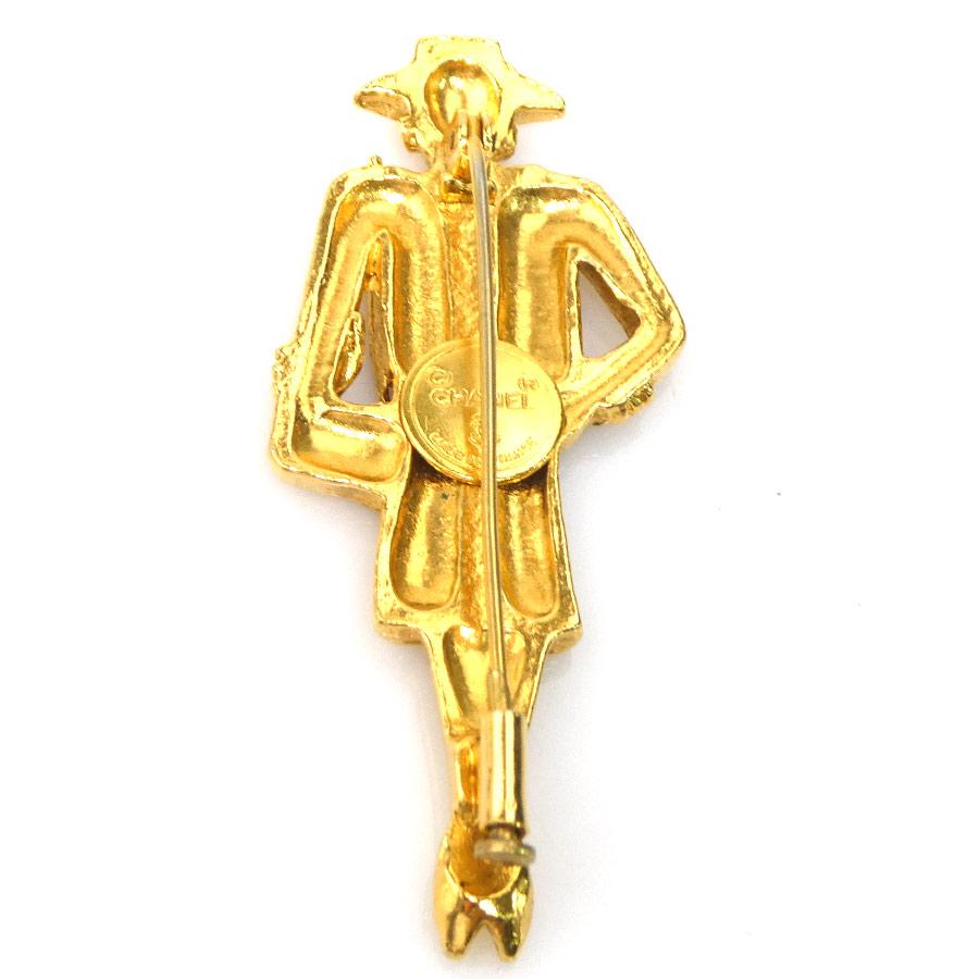 CHANEL（シャネル） ブローチ マドモアゼル メタル ゴールド