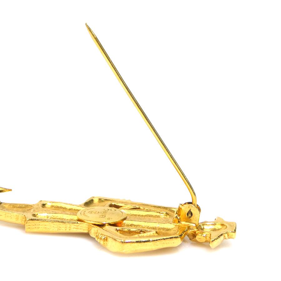 CHANEL（シャネル） ブローチ マドモアゼル メタル ゴールド