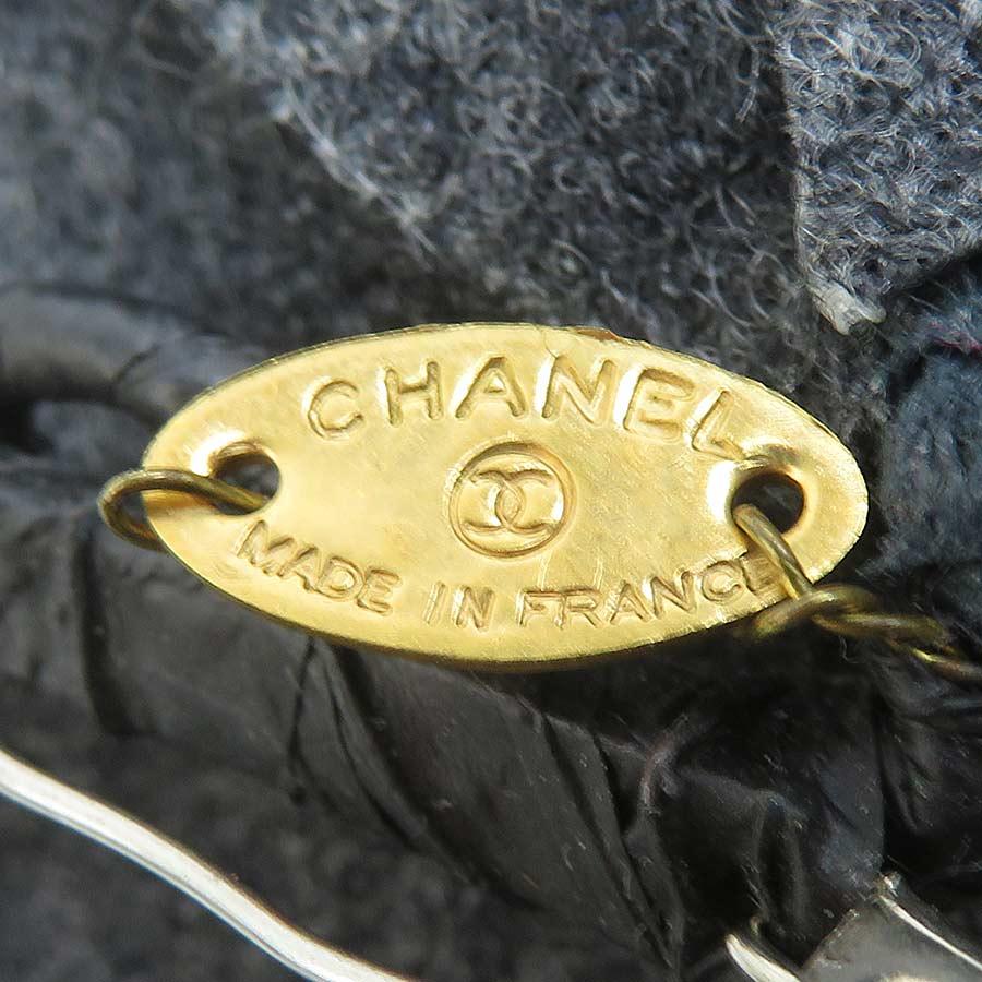 CHANEL（シャネル） ブローチ コサージュ カメリア フェルト グレー