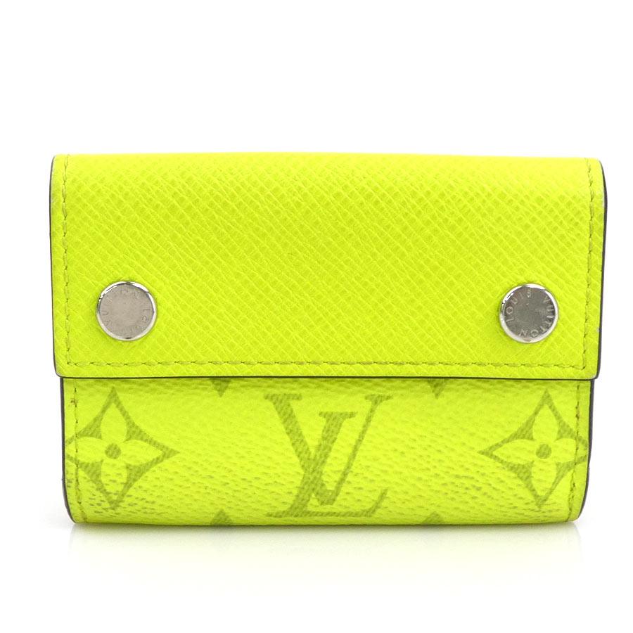 ルイヴィトン タイガラマ ディスカバリーコンパクト グリーン 折り財布 LOUIS VUITTON（ルイ・ヴィトン） ルイ ヴィトン 三つ折り財布 タイガ