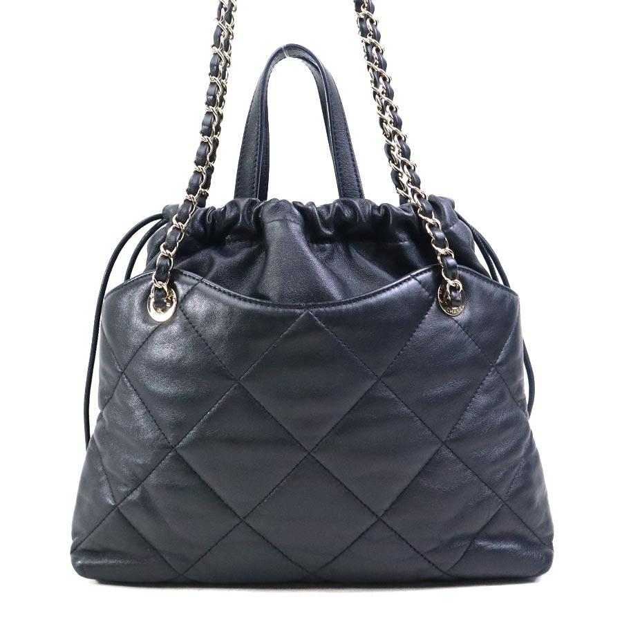 CHANEL（シャネル） ハンドバッグ ショルダーバッグ レザー ブラック