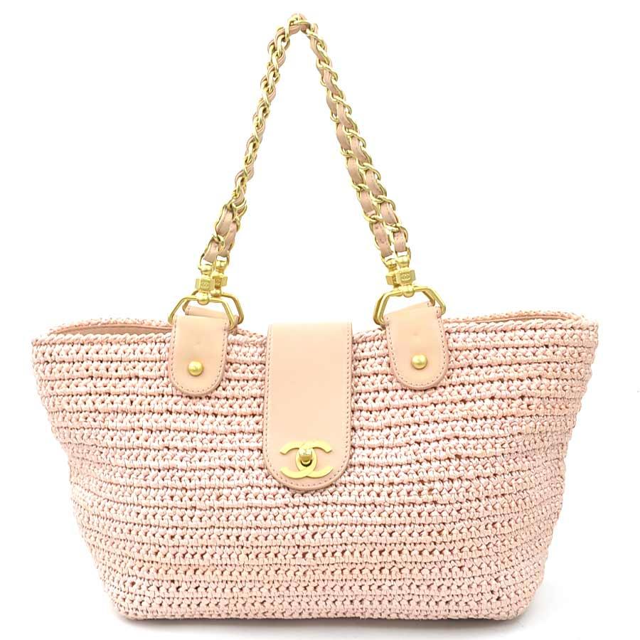 CHANEL（シャネル） ショルダーバッグ トートバッグ ラフィア/レザー