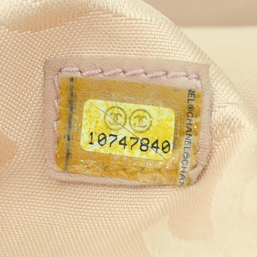 シャネル CHANEL ショルダーバッグ トートバッグ ラフィア/レザー ピンクベージュ_13
