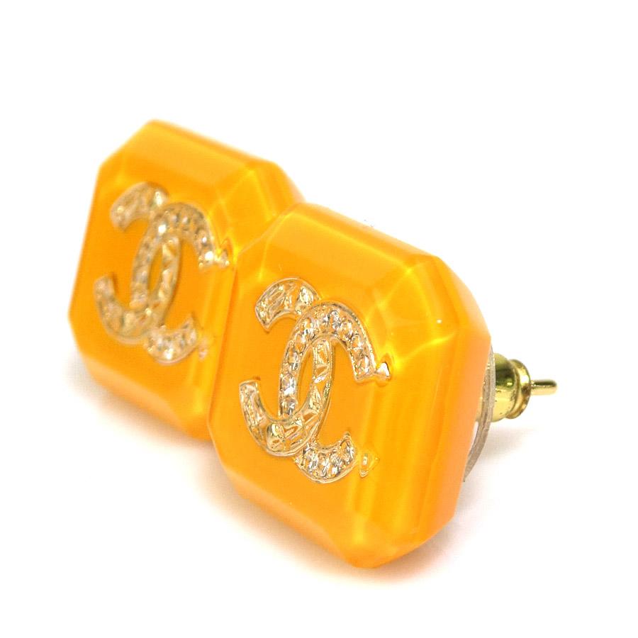 CHANEL（シャネル） ピアス ココマーク レジン/メタル イエロー