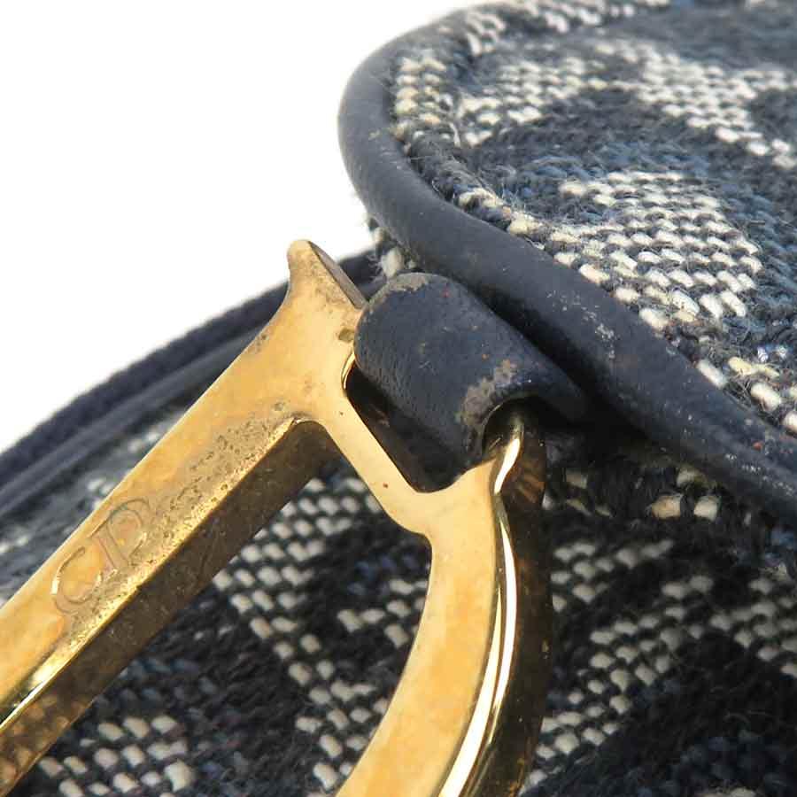 Christian Dior トロッター キャンバス ポーチ コスメ ネイビー DIOR トロッター コスメポーチ キャンバス ネイビー - メルカリ