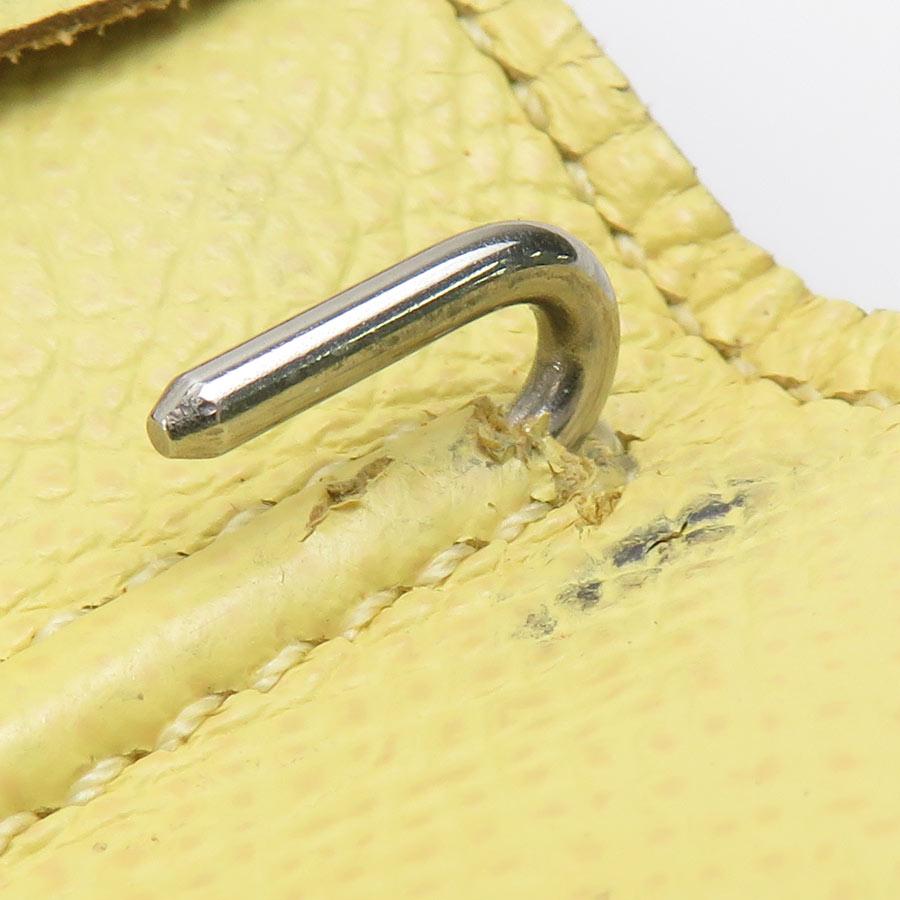 エルメス HERMES 手帳カバー レザー ライトイエローの画像