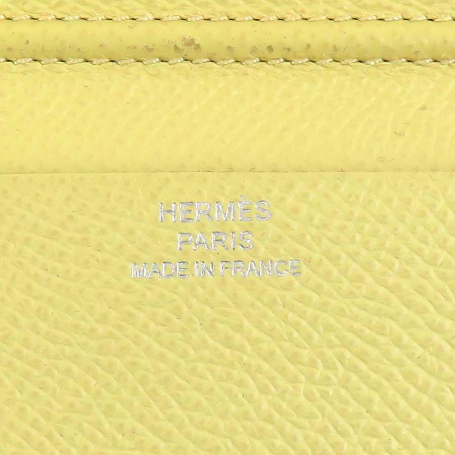 エルメス HERMES 手帳カバー レザー ライトイエローの画像