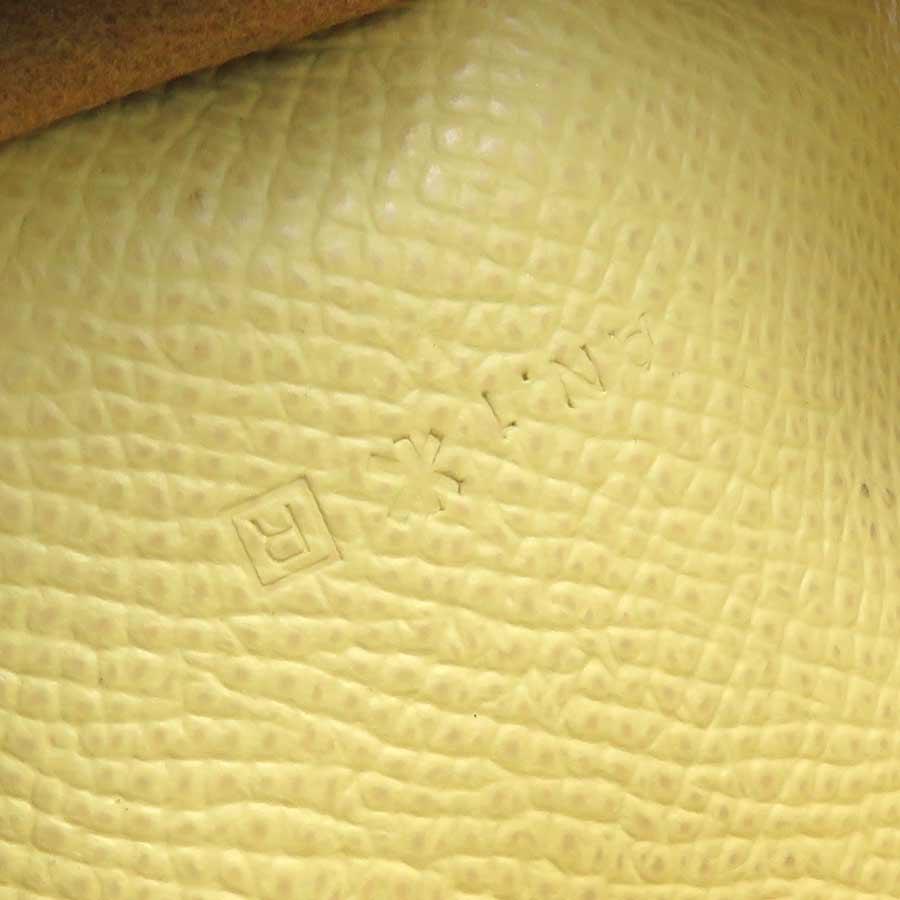 エルメス HERMES 手帳カバー レザー ライトイエローの画像