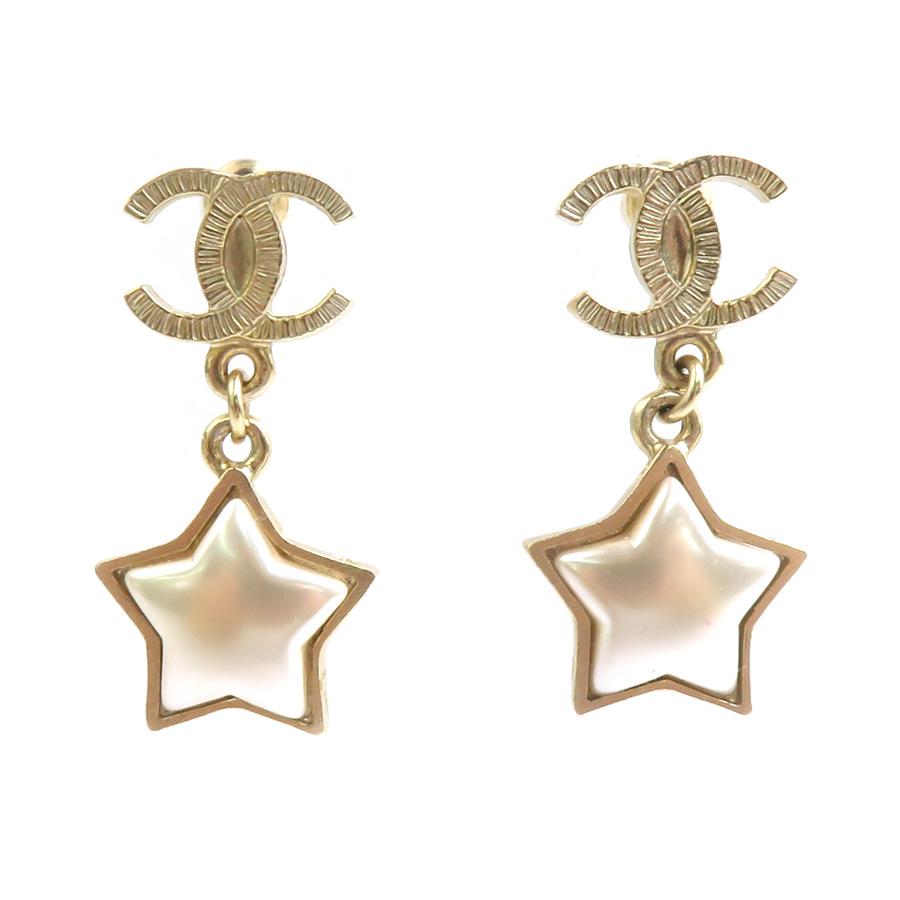 CHANEL（シャネル） ピアス ココマーク スター メタル/フェイクパール