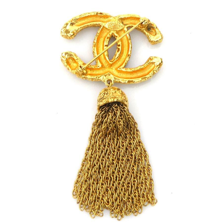 シャネル CHANEL ブローチ ココマーク メタル ゴールド_4