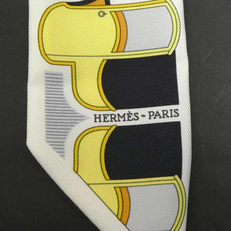 HERMES（エルメス） スカーフ ツイリー シルク ホワイト/マルチカラー 