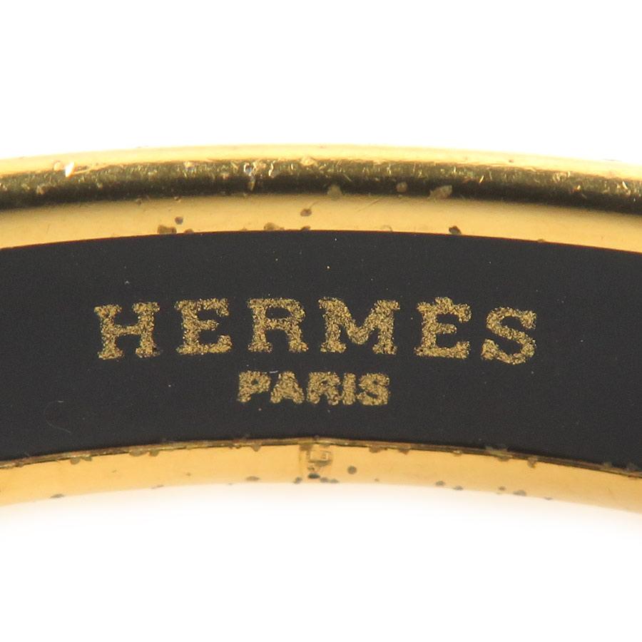 エルメス HERMES バングル ブレスレット エマイユ メタル/エナメル ゴールド/イエロー_6