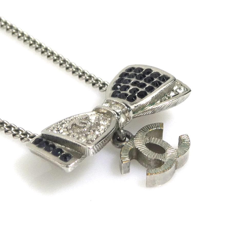 CHANEL（シャネル） ネックレス リボン ココマーク メタル/ライン