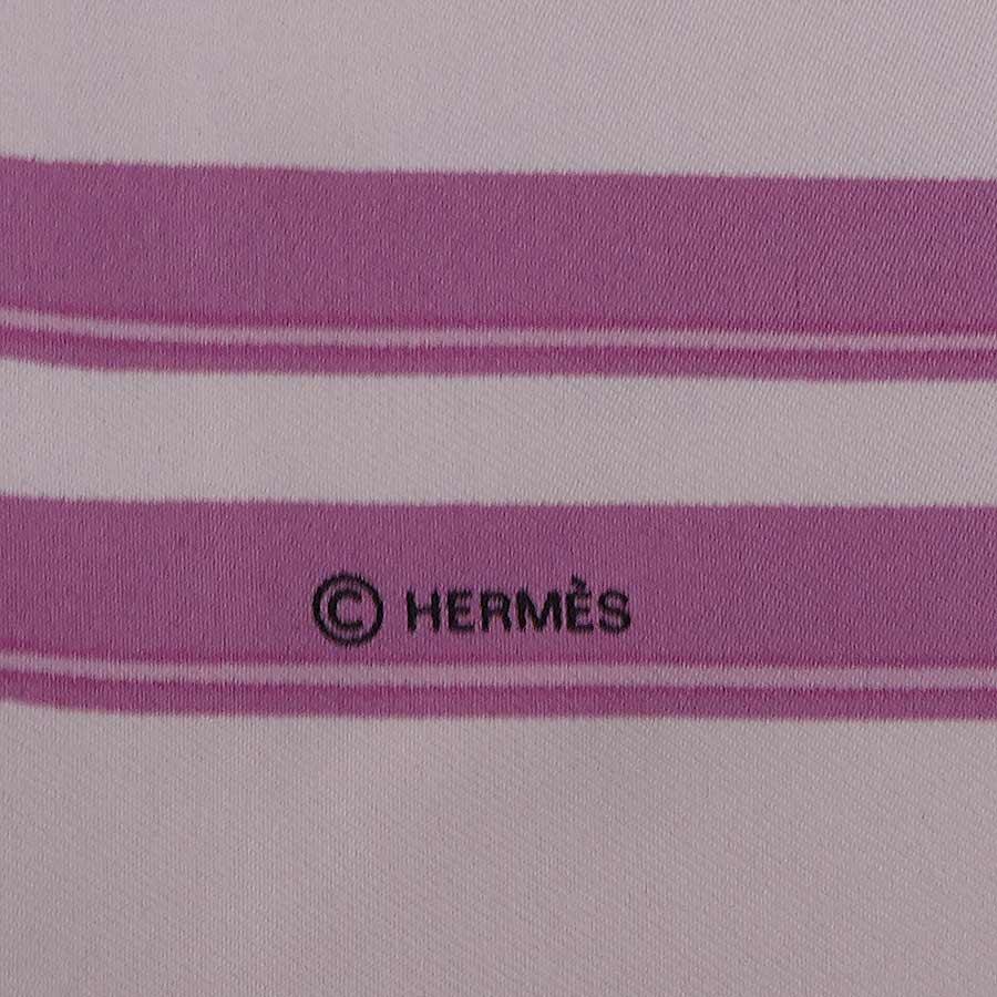 HERMES（エルメス） スカーフ カレ90 BRIDES de GALA シルク ピンク