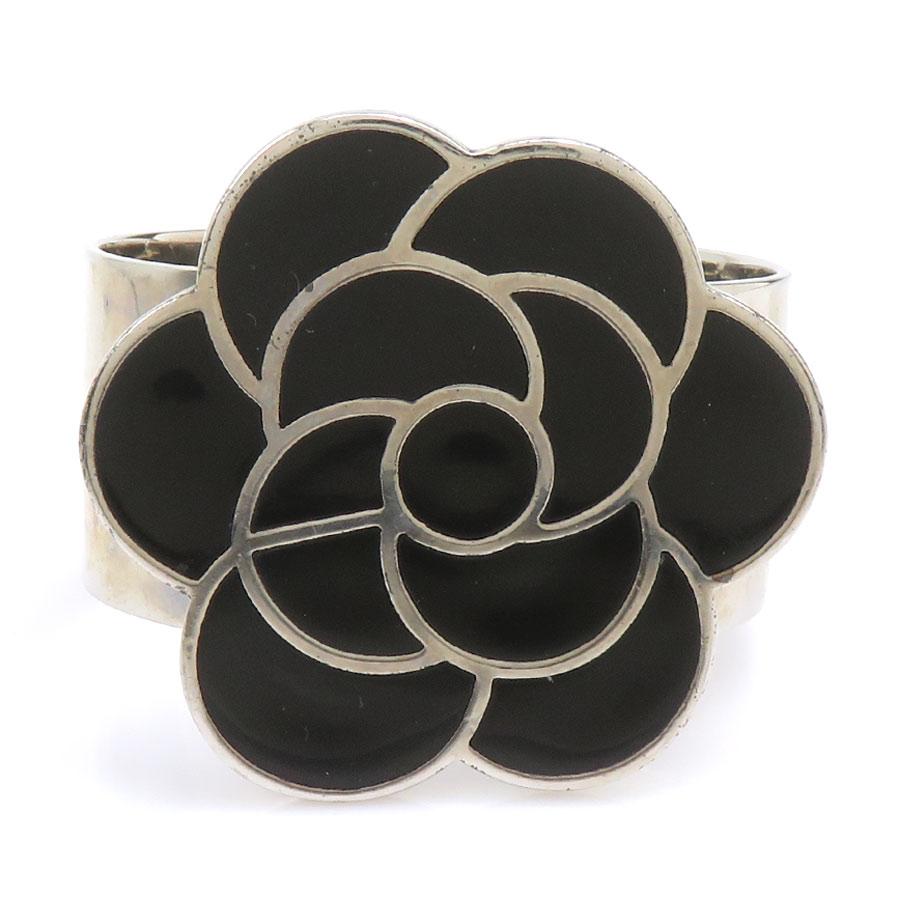 【一点物・美品】CHANEL ラバー メタル バングル ブラック 99P CHANEL（シャネル） バングル ブレスレット カメリア メタル/エナメル