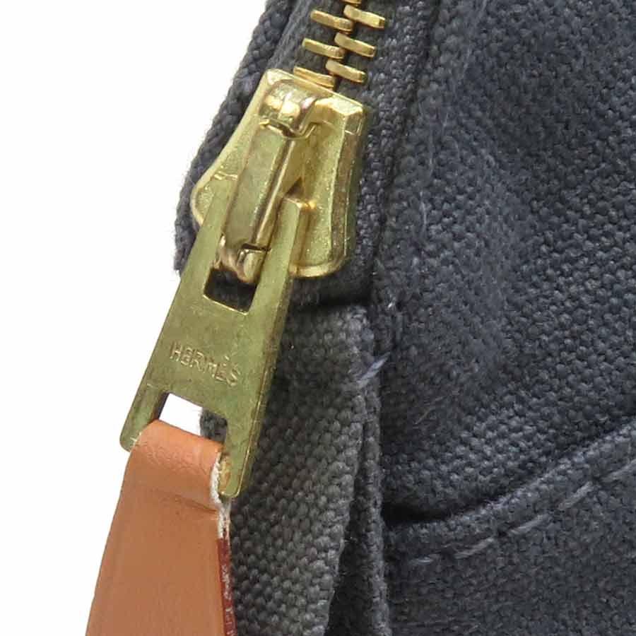 HERMES（エルメス） ポーチ ボリードポーチ コットン グレー