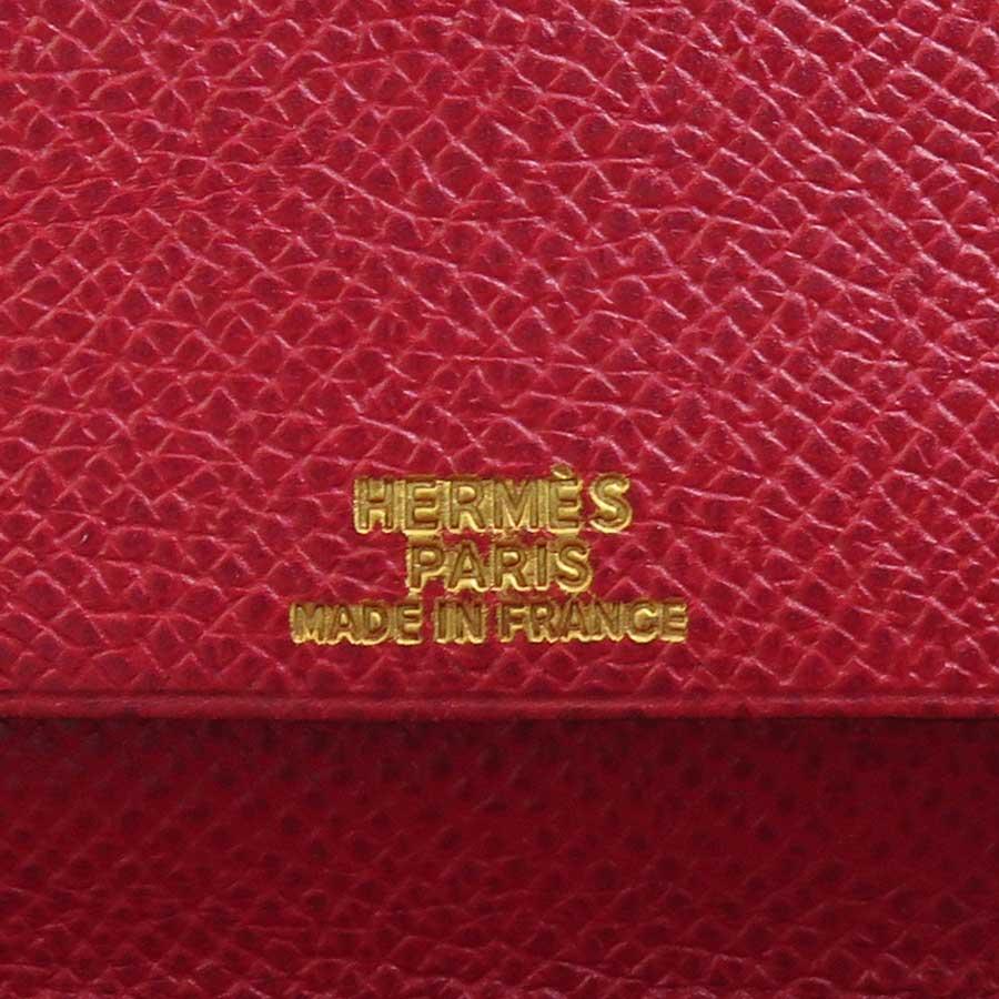 HERMES（エルメス） 手帳カバー レザー ネイビー/レッド : ブランド