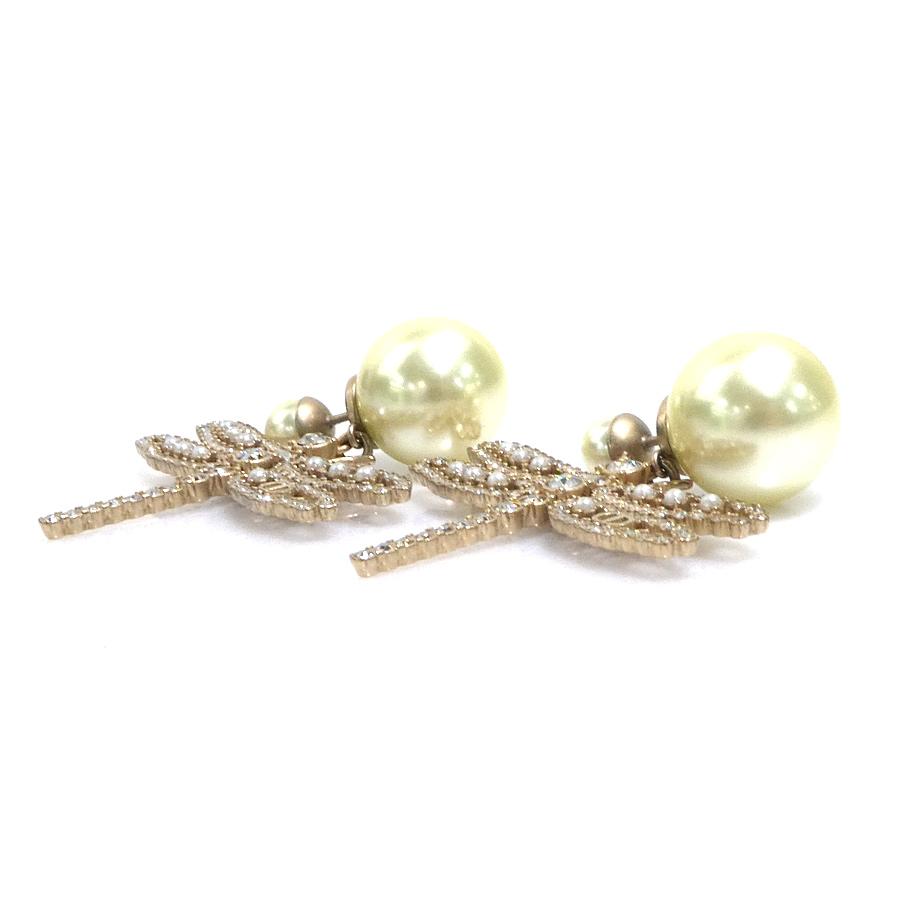 クリスチャンディオール Christian Dior ピアス とんぼ メタル